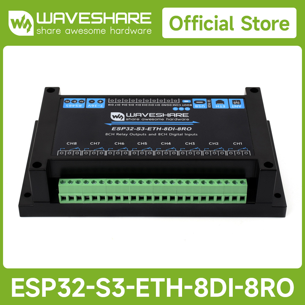 Waveshare Industrial 8-Channel - Lolin S3 recension och pris
