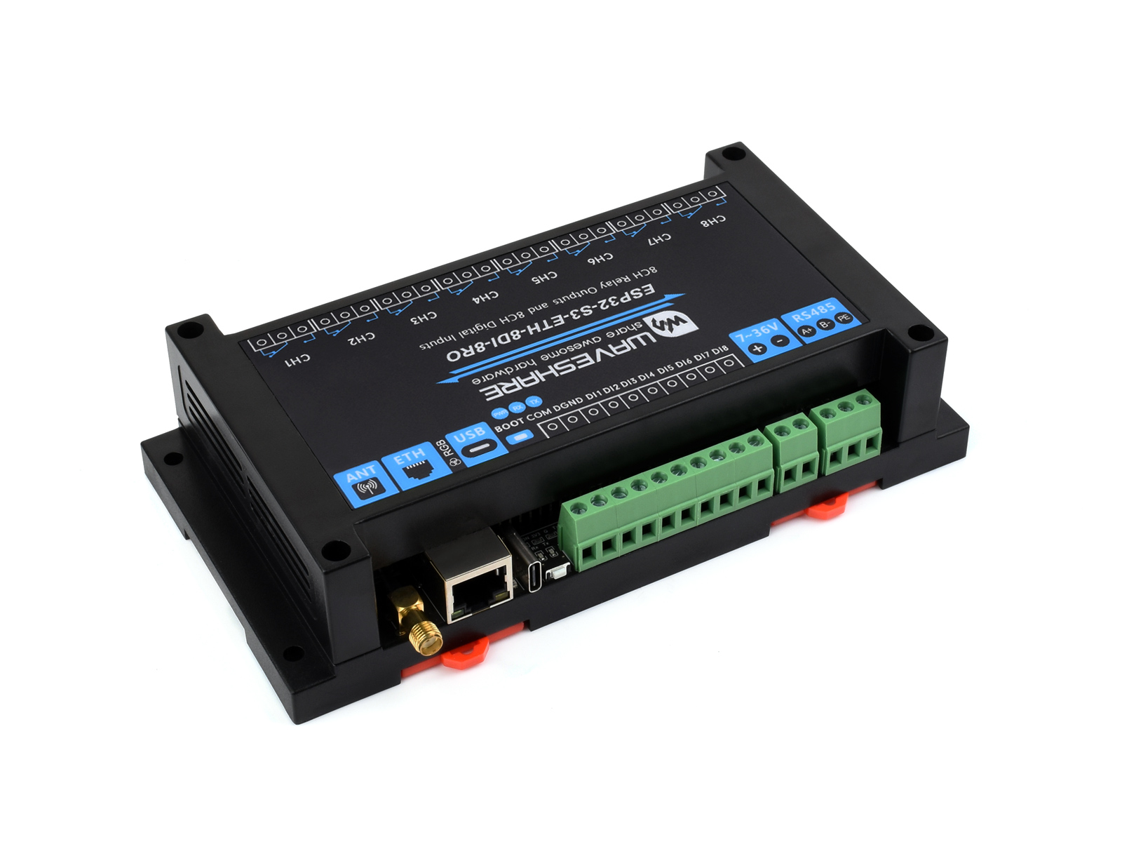 Waveshare Industrial 8-Channel - Lolin S3 recension och pris