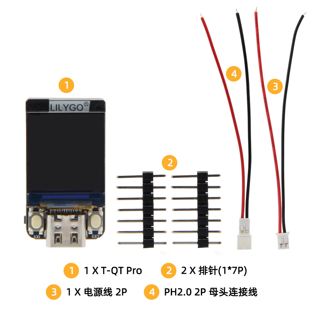 LILYGO T-QT Pro ESP32-S3 GC9A0 - Lolin S3 recension och pris